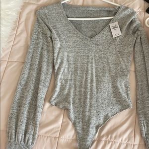 Grey bodysuit